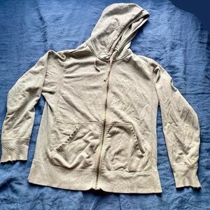 Casual Gray Nike Zip-Up Hoodie